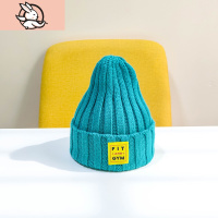 HUAYANGTU韩版宝宝儿童毛线帽子小孩保暖套头帽秋冬天色男女童加厚针织帽帽子童