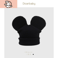 HUAYANGTU儿童帽子秋冬韩版时尚新款冬季保暖可爱女童针织耳朵宝宝毛线帽帽子童