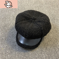 HUAYANGTU女童帽子冬季贝雷帽时尚百搭画家帽宝宝八角帽防寒帽子儿童鸭舌帽帽子童