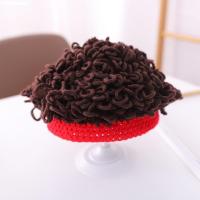 HUAYANGTU小宝宝假发帽子小孩男婴儿春秋洋气儿童公主女孩薄款小卷发网红外帽子童