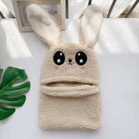 HUAYANGTU儿童帽子秋冬加厚加绒围脖一体护脸帽宝宝帽子护耳可爱保暖棉帽潮帽子童