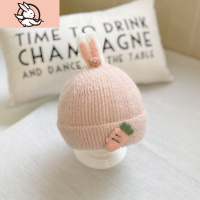 HUAYANGTU宝宝帽子秋冬可爱超萌保暖护耳儿童帽婴儿帽子秋冬婴幼儿加厚针织帽子童