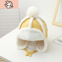 HUAYANGTU宝宝冬季保暖帽子男童女童护耳帽儿童加绒加厚可爱雷峰帽毛绒帽子帽子童