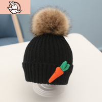 HUAYANGTU宝宝帽子秋冬男童女童冬季加绒保暖护耳保暖儿童毛线帽潮婴儿帽子帽子童