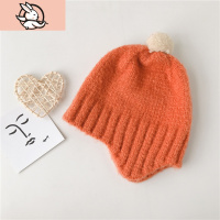 HUAYANGTU春秋季新款儿童帽子女宝宝套头帽护耳保暖帽子厚男童针织毛线帽潮帽子童