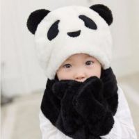 HUAYANGTU帽子女秋冬百搭抖音兔耳朵帽子围巾一体网红保暖兔子帽儿童帽子童