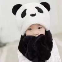 HUAYANGTU帽子女秋冬百搭抖音兔耳朵帽子围巾一体网红保暖兔子帽儿童帽子童