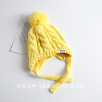 HUAYANGTU儿童帽女宝宝2020年冬季韩版潮保暖厚婴儿针织毛线帽套头加绒帽子帽子童