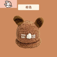 HUAYANGTU宝宝婴儿帽子秋冬季婴幼儿可爱超萌保暖护耳毛线帽男女儿童套头帽帽子童