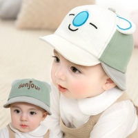 HUAYANGTU婴儿防护面部罩宝宝帽子隔离头罩春秋冬婴幼儿童鸭舌帽防飞沫帽子童