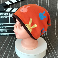 HUAYANGTU儿童帽子秋冬男女大童宝宝棉孩包头堆堆韩版潮帽套头帽子套装帽子童