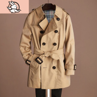 HUAYANGTU男童风衣外套2020新款潮中长款儿童韩版洋气中大童英伦秋装防风衣风衣童