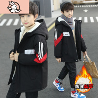 HUAYANGTU童装男童外套加绒加厚秋冬款2020新款冬装中大儿童洋气男孩风衣潮风衣童