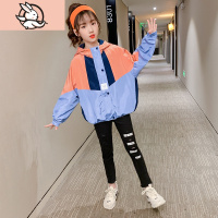 HUAYANGTU女童网红春秋外套秋装2020新款韩版洋气儿童秋季中大童时髦风衣潮风衣童