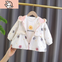 HUAYANGTU女童外套洋气2020新款秋装儿童网红上衣女孩春秋风衣童装女潮秋季风衣童