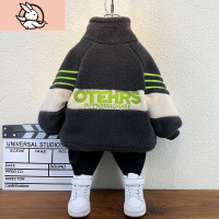 HUAYANGTU男童加绒外套秋冬洋气潮2020新款宝宝冬装羔毛上衣儿童加厚风衣风衣童