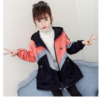 HUAYANGTU女童外套加厚2020新款儿童洋气网红秋装大童装冬装夹棉风衣中长款风衣童