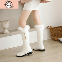 HUAYANGTU女童棉靴2020年冬季加绒高筒靴中大童小女孩公主长靴儿童鞋长筒靴运动休闲鞋