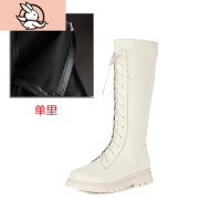 HUAYANGTU女童鞋儿童马丁靴2020冬季新款加绒公主长靴小女孩高筒长筒皮靴子运动休闲鞋