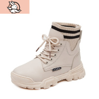 HUAYANGTU儿童马丁靴2020秋冬新款加绒女童靴子中大童英伦风雪地大棉鞋短靴运动休闲鞋