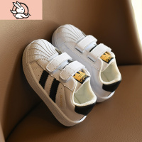 HUAYANGTU婴儿鞋子春秋小童小白鞋软底宝宝学步鞋男童运动鞋女宝宝鞋贝壳头运动休闲鞋