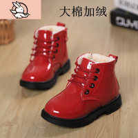 HUAYANGTU3岁女童马丁靴2020年新款秋冬季皮靴1儿童棉靴2宝宝短靴加绒童鞋4运动休闲鞋