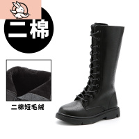 HUAYANGTU女童鞋儿童靴子加绒皮靴2020年新款长靴春秋冬款高筒长筒马丁单靴运动休闲鞋