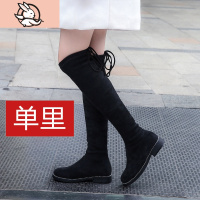 HUAYANGTU女童鞋2021春秋款高筒靴儿童过膝长筒靴子洋气单靴小学生公主长靴运动休闲鞋
