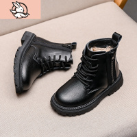 HUAYANGTU女童马丁靴2020年新款雪地童鞋女靴子冬加绒儿童短靴加厚棉鞋大童运动休闲鞋