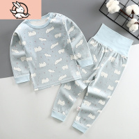 HUAYANGTU宝宝秋衣秋裤套装棉儿童内衣裤婴儿高腰护肚裤女童春秋内衣男童套装童