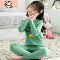 HUAYANGTU女童睡衣宝宝保暖女孩秋衣秋裤大童棉毛衫儿童内衣套装棉春秋套装童