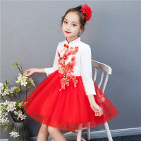 HUAYANGTU儿童合唱团演出服男女童礼服国庆节少儿长红歌小学生朗诵表演服装套装童