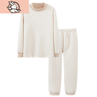 HUAYANGTU儿童保暖内衣套装女童加厚款夹棉男童秋衣秋裤棉宝宝睡衣秋冬季套装童