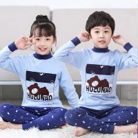 HUAYANGTU儿童内衣套装棉1-15岁男童秋衣秋裤长袖春秋冬女童睡衣中领套装童