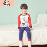 HUAYANGTU呗啦噜儿童内衣套装男童秋衣秋裤保暖宝宝棉小中大童睡衣家居服内衣童