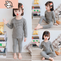 HUAYANGTU儿童秋衣套装棉女童婴儿睡衣春秋棉内衣裤宝宝秋衣秋裤家居服内衣童