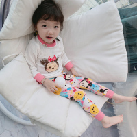 HUAYANGTU儿童内衣秋衣 秋裤套装宝宝棉女童棉家居服秋冬女孩保暖睡衣内衣童