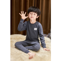 HUAYANGTU男童秋衣秋裤棉内衣套装秋装中大儿童家居服男孩春秋两件套睡衣内衣童