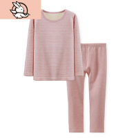 HUAYANGTU儿童保暖内衣套装女童男童中大童加绒内衣宝宝一体绒套装秋冬睡衣内衣童