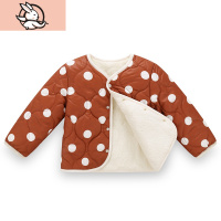 HUAYANGTU儿童保暖内衣宝宝夹棉上衣婴幼儿棉衣夹袄男童女童开衫外套中小童内衣童