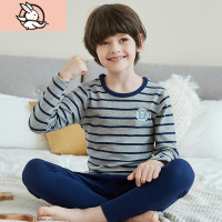 HUAYANGTU男童内衣套装棉冬秋衣秋裤儿童内衣裤棉圆领睡衣中大童内衣童
