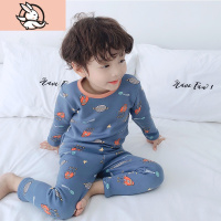 HUAYANGTU儿童保暖内衣套装加绒加厚冬男童棉毛衫女童睡衣宝宝家居服秋衣裤内衣童