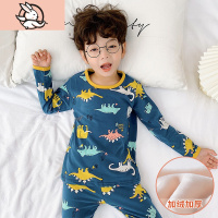 HUAYANGTU男童保暖内衣套装加厚加绒儿童棉秋衣秋裤小孩秋冬宝宝睡衣女童内衣童