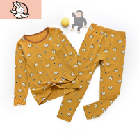 HUAYANGTU粒粒仔儿童内衣保暖套装棉莫代尔男童家居服男秋衣秋裤套装内衣童