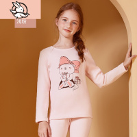 HUAYANGTU女童保暖内衣套装儿童加绒加厚棉质保暖衣秋衣秋裤冬季女大童睡衣内衣童