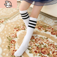 HUAYANGTU儿童长筒袜夏季薄款女童过膝棉中筒袜学生半腿宝宝高筒足球袜子袜