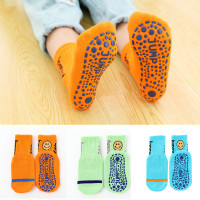 HUAYANGTU儿童地板袜防滑底宝宝早教学步女孩春秋室内蹦蹦床女童中筒短袜套袜