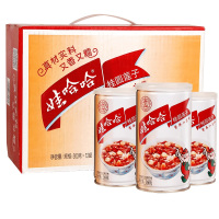 娃哈哈桂圆莲子八宝粥手提式整箱早餐五谷杂粮代餐速食粥350g*12罐