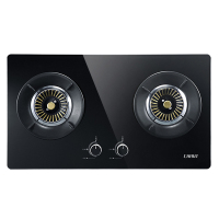 创尔特（Chant）N12A 嵌入式双头灶 一级能效 黑晶钢化玻璃+聚能盘 天然气