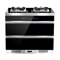 Chant/长青 家用集成灶一体灶侧吸下排自动清洗油烟机套餐环保灶（灶具+保洁柜）